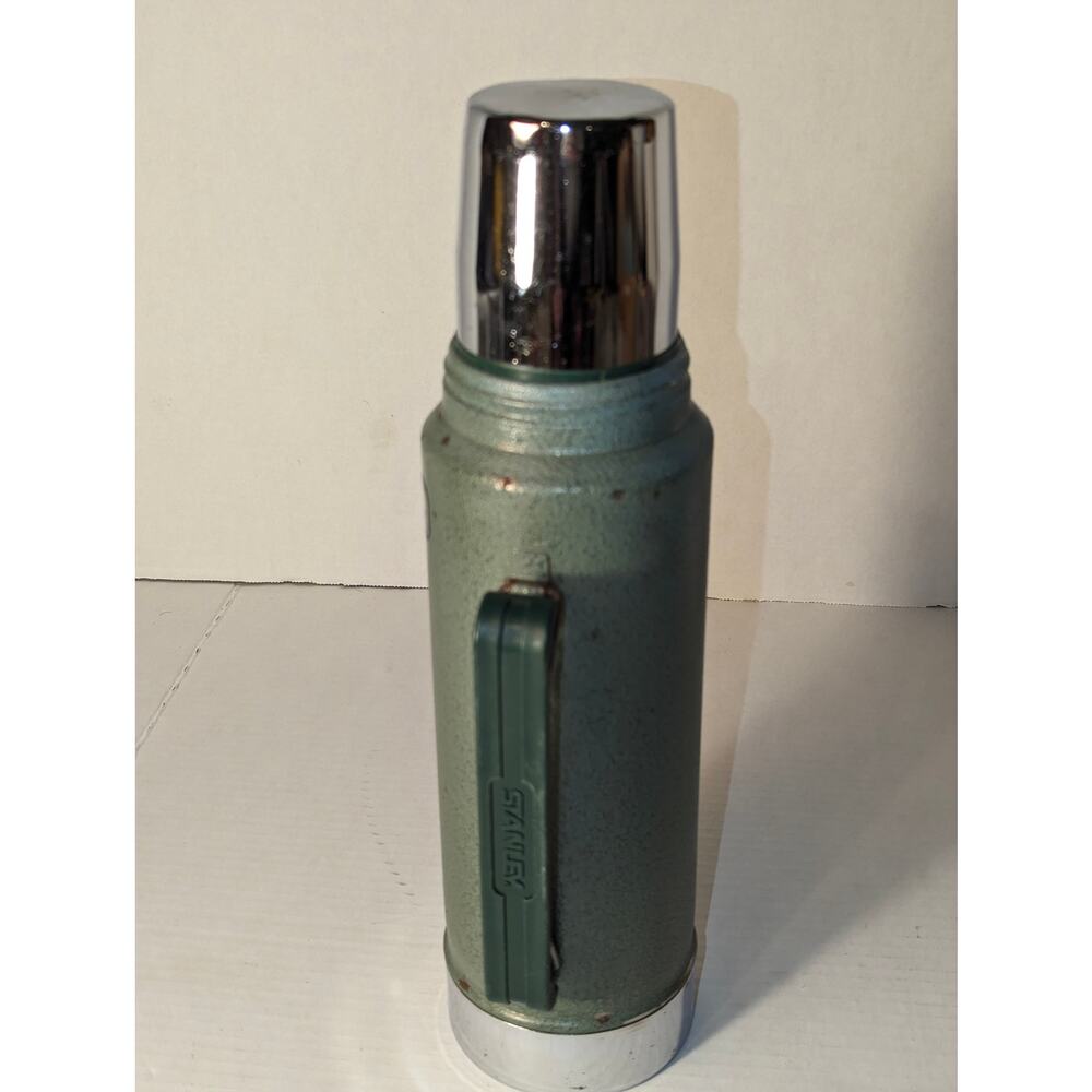 Vtg Aladdin Stanley A-944DH 1 QT Thermos #100 Cup #RH94 Handle #13B Stopper - Picture 8 of 12